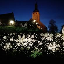 FilmBurg Querfurt - winterliche Illuminierung [(c): FilmBurg Querfurt]