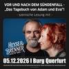 VOR UND NACH DEM SÜNDENFALL – „Das Tagebuch von Adam und Eva“!