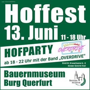 Hoffest 2026 ©Logo: © Band OVERDRIVE Hoffest 2026 ©Logo: © Band OVERDRIVE